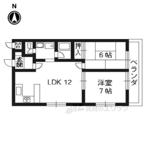 20HOUSE3RD(2LDK/3階)の間取り写真