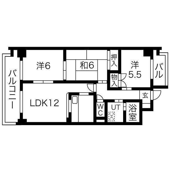 ソフィアメゾン(3LDK/3階)の間取り写真
