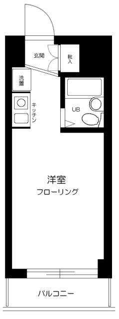 プライムステイ築地(ワンルーム/4階)の間取り写真