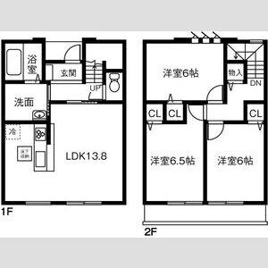 JUMEAUX RH A(3LDK/1階)の間取り写真