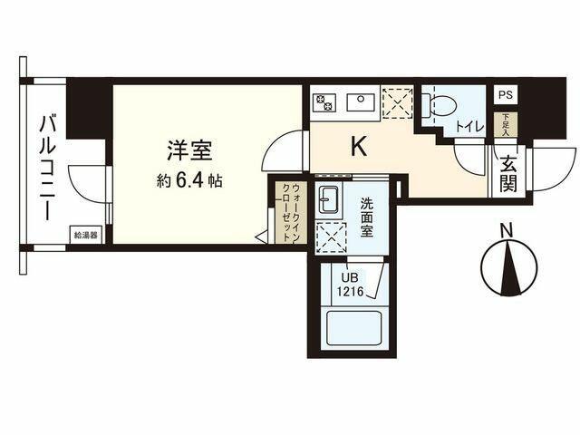 シーズンフラッツ仙台鉄砲町(1K/8階)の間取り写真