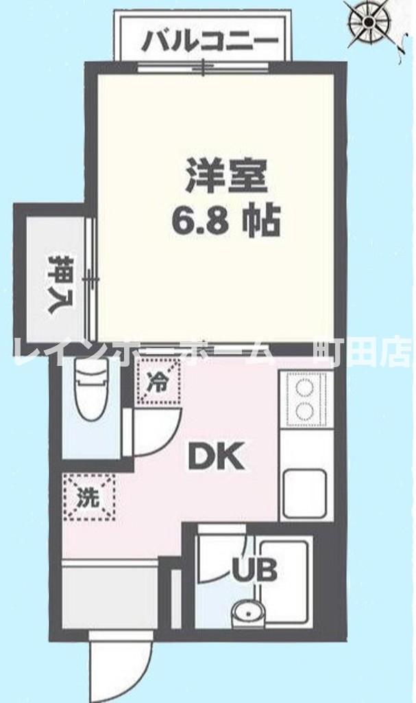 大国屋ハイツ(1K/2階)の間取り写真