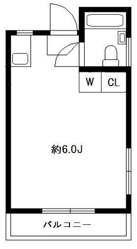 ヴィラシャンテIII(ワンルーム/3階)の間取り写真