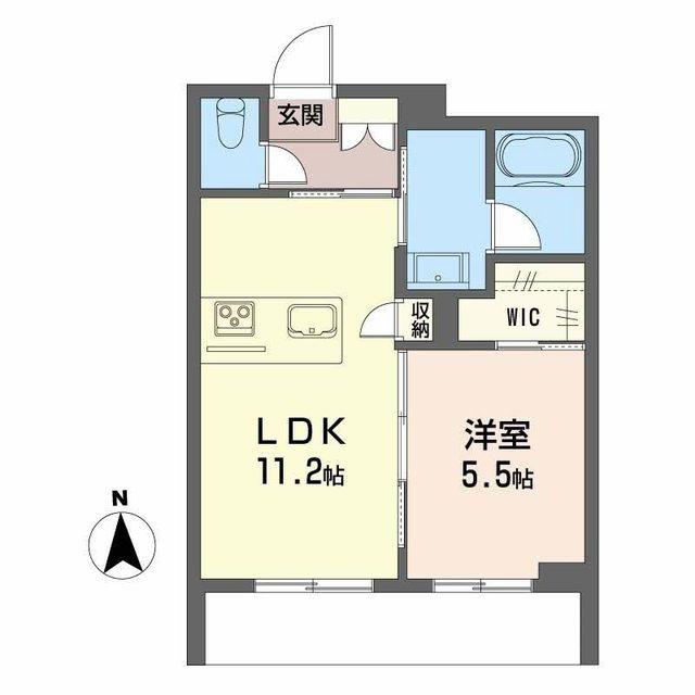 シャーメゾンミュゼ(1LDK/1階)の間取り写真