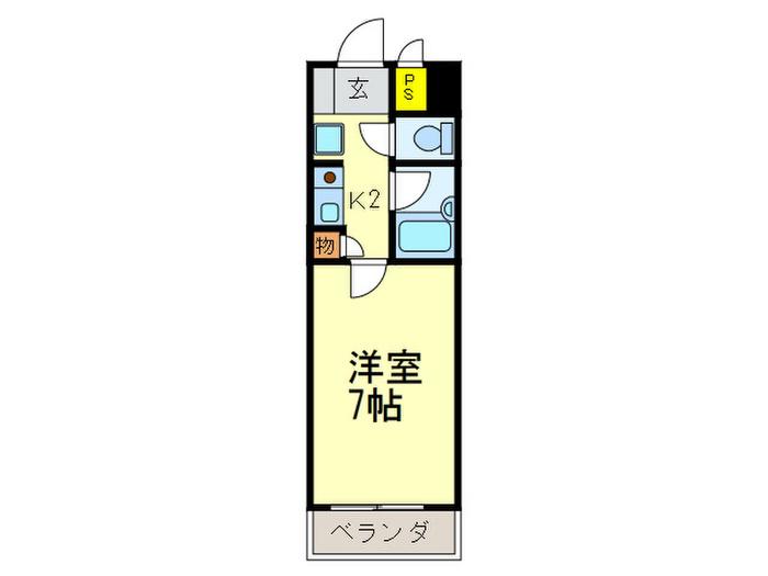 昭善ビル(1K/5階)の間取り写真