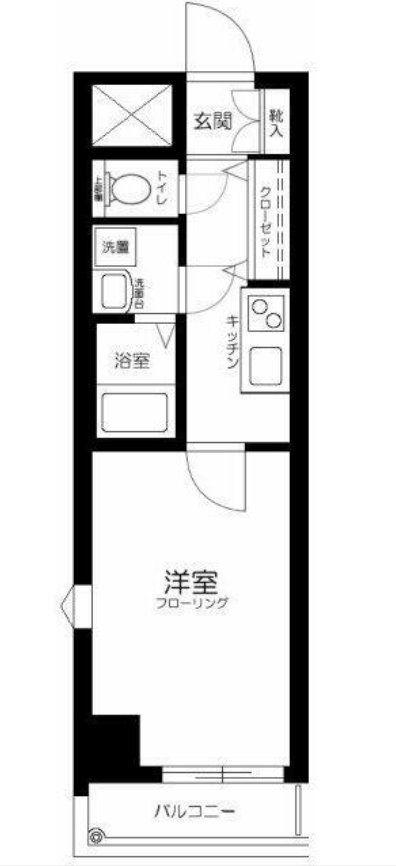 アヴィニティー銀座東(1K/5階)の間取り写真