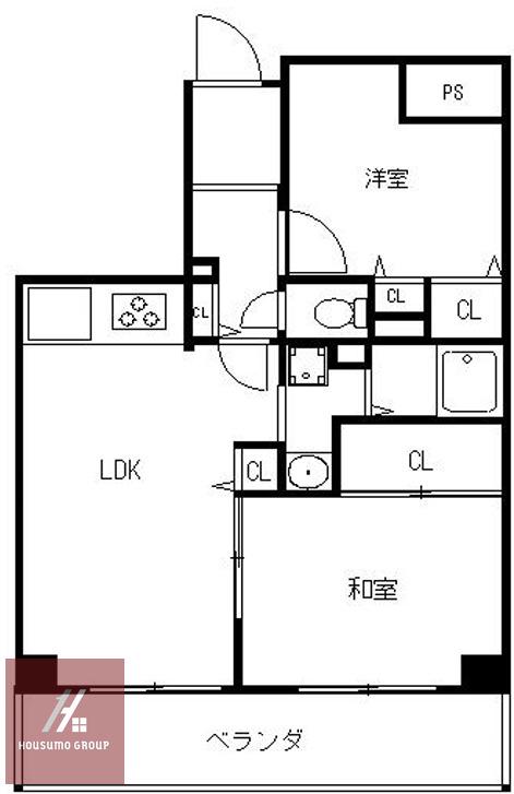 ミツヤパークウエスト(2LDK/2階)の間取り写真