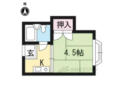 サンファーストビル(ワンルーム/4階)の間取り写真