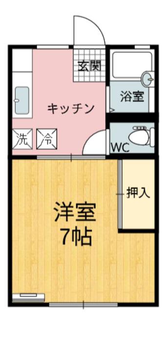 VIAS KODAIRA II(1K/2階)の間取り写真