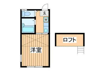 パンシオン町田(1K/1階)の間取り写真