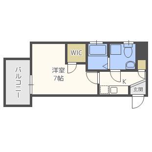 セレニテ日本橋EST(1K/11階)の間取り写真