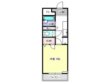 筑波加藤マンション(1K/2階)の間取り写真