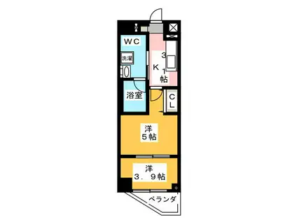 ロイジェント練馬高野台(2K/6階)の間取り写真
