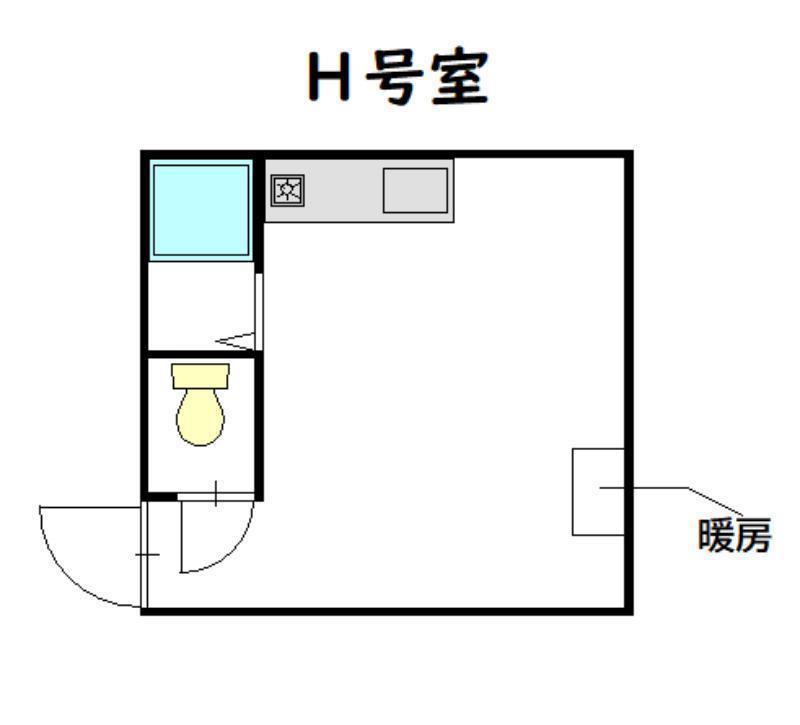 東光ビル(ワンルーム/3階)の間取り写真