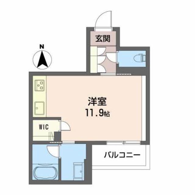 SHAMAISON新町T.H(ワンルーム/4階)の間取り写真