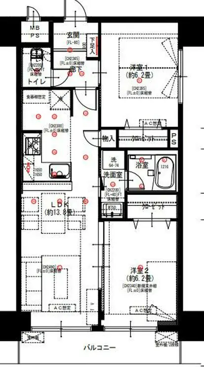 ソネット上池袋 9階階 間取り