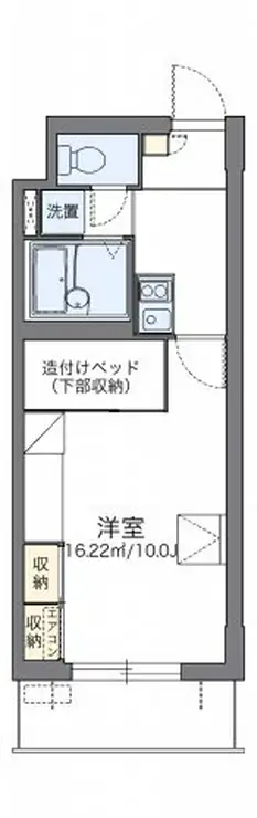 レオパレスパルコートC 2階階 間取り