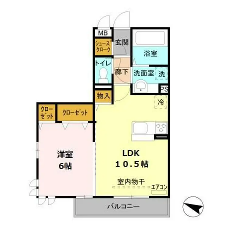 グランメール北鴻巣 1階階 間取り
