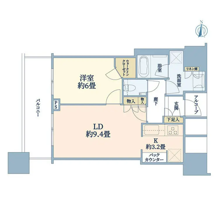 エクラスタワー武蔵小杉 8階階 間取り