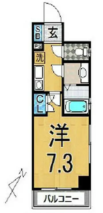 アヴァンツァーレ横浜子安 10階階 間取り