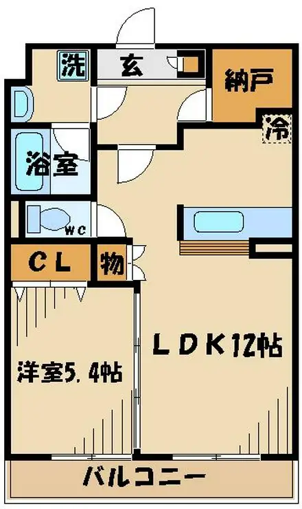 クレアール 1階階 間取り