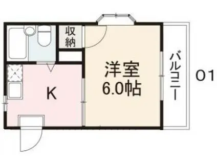 コート西宝町(1K/4階)の間取り写真