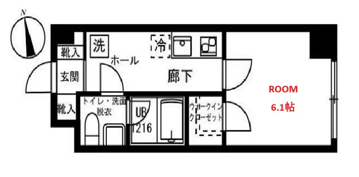 リバージュ弘明寺 3階階 間取り
