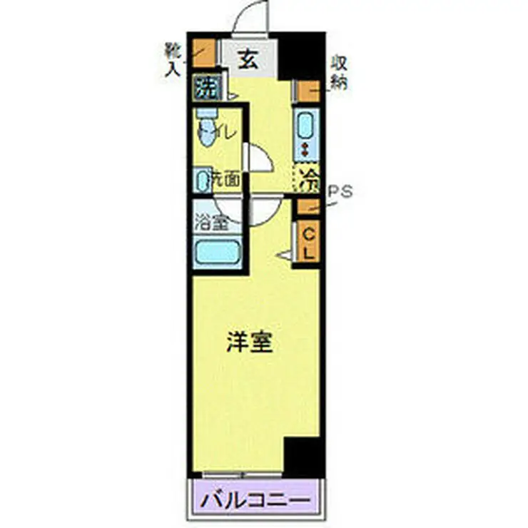 カスタリア蔵前 7階階 間取り