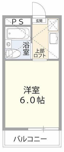 レジデンスATT立川(ワンルーム/2階)の間取り写真