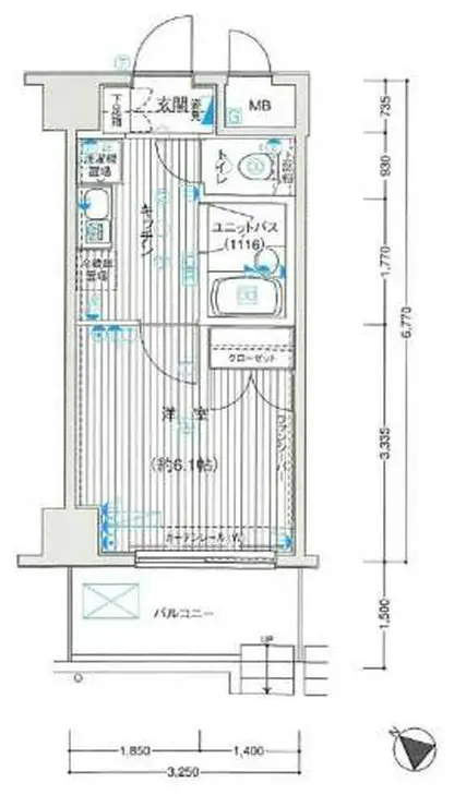 ヴェルトウォーターフロント 1階階 間取り