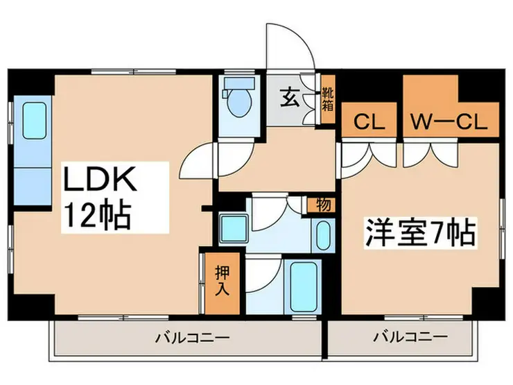 マートルコート調布第2 7階階 間取り