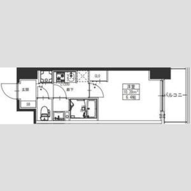 S-RESIDENCE堺湊駅前AZURE(1K/9階)の間取り写真
