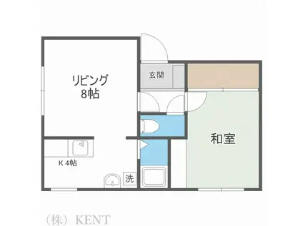 リーブル(1LDK/3階)の間取り写真