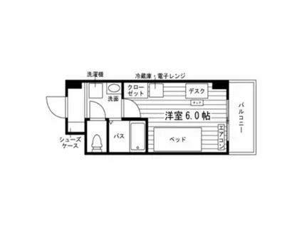 学生会館 グランデュール5仙台(ワンルーム/10階)の間取り写真
