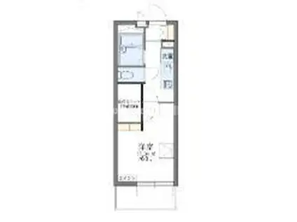 レオパレスWING西淀(1K/1階)の間取り写真