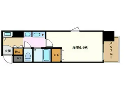 プレサンス名古屋駅前(1K/10階)の間取り写真