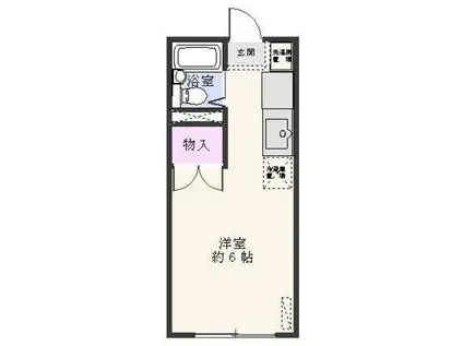 エステートピア丸山(ワンルーム/1階)の間取り写真
