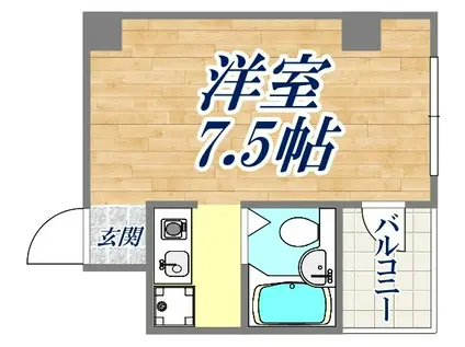 サルナートなかはら(1K/1階)の間取り写真