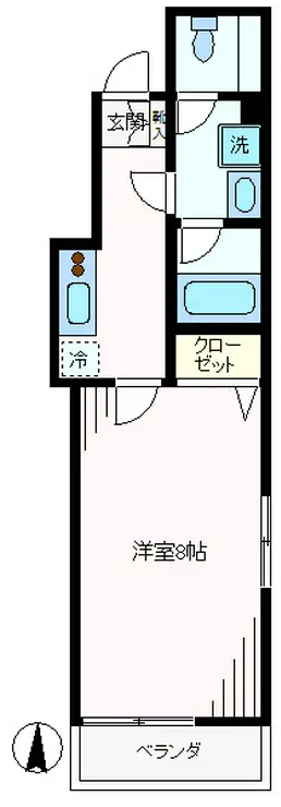 アジュール戸越 2階階 間取り