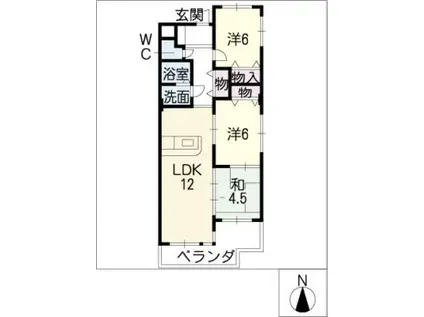SAINTE FAMILLE(3LDK/2階)の間取り写真