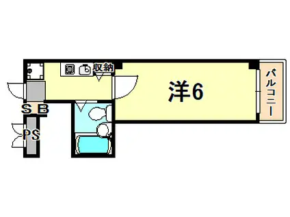 小原ビル(1K/4階)の間取り写真