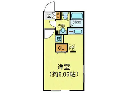 ZESTY大塚(ワンルーム/2階)の間取り写真