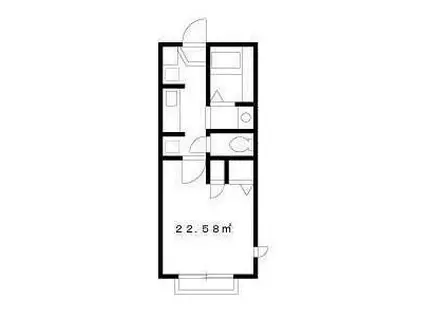 コート・ジュネス(1K/1階)の間取り写真