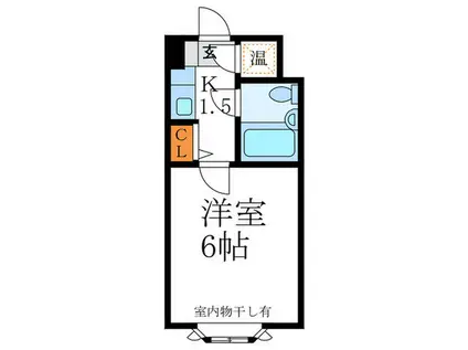 ラベンダー(1K/3階)の間取り写真