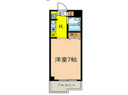 マンションフォンターナ(1K/3階)の間取り写真