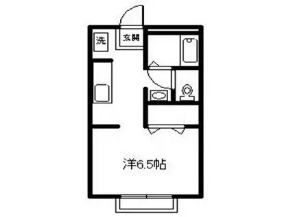 サンライフソシア(1K/2階)の間取り写真