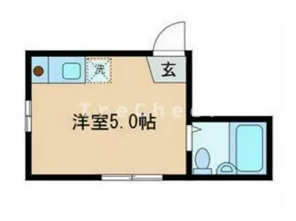 グローウェルス西ヶ原(ワンルーム/1階)の間取り写真