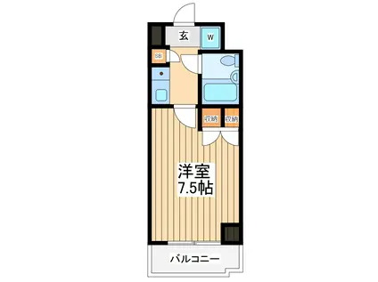 ナイスアーバン横浜鴨居プロムナード(1K/3階)の間取り写真