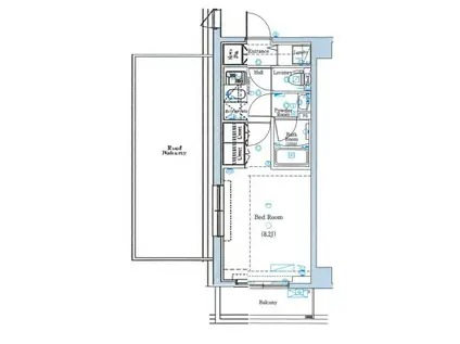DIPS上板橋(1K/4階)の間取り写真