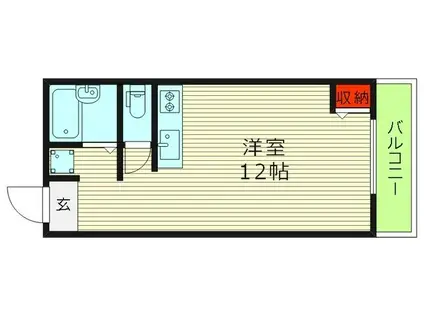 メゾンドセイキ(ワンルーム/4階)の間取り写真